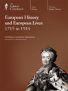 Cover image for European History and European Lives